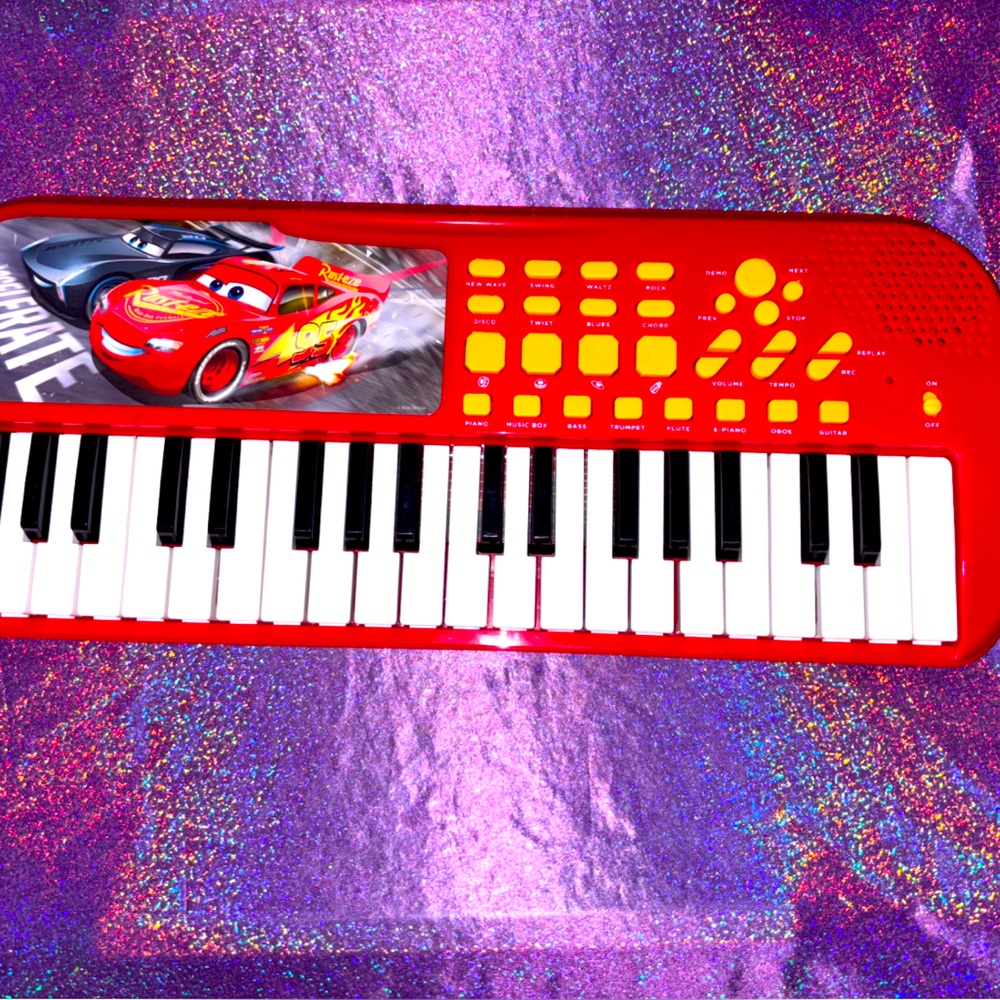 Vintage Disney Lightning McQueen Piano Toy